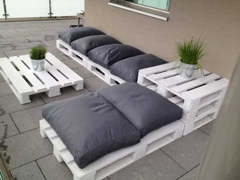 salon jardin en palettes