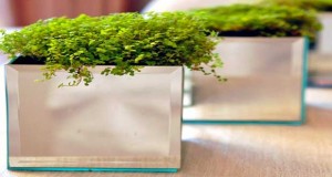 Déco Cool vous a trouvé un DIY déco de cache-pot à faire avec des miroirs aussi original que peu coûteux et facile à faire avec des carrés de miroirs et de la colle rapide.
