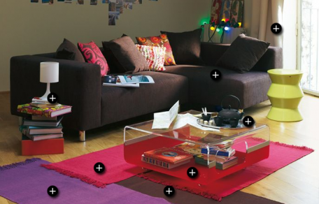 tapis-coussins-luminaire-Alinea accessoires de décoration d'intérieur Alinéa