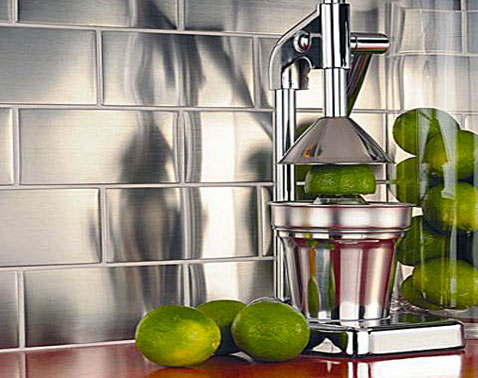 credence carrelage inox aspect poli miroir carrelage inox poli pour crédence cuisine dimension plaque à poser 29cm sur 26cm a-se pose aux murs avec colle a carrelage et joint carrelage