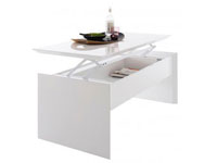Table basse avec plateau relevable, canapé lit, meubles de rangement astucieux et pratiques, une sélection de mobilier pour optimiser l'aménagement d'un studio