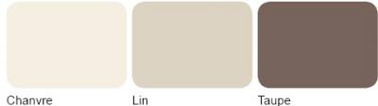 Nuancier pour associer peinture couleur taupe et lin