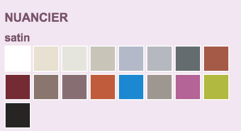 nuancier peinture carrelage sol Idéco V33 17 couleurs Peinture carrelage sol Idéco V33 pour carrelage poreux et lisse. 17 couleurs finition satin pour sol intérieur