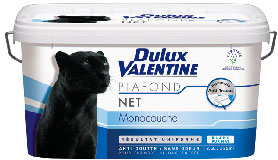 peinture pour plafond blanc mat et monochouche de Dulux Valentine Autre solution pour peindre un plafond sans problème après avoir préparé les fonds : La peinture pour plafond monocouche garantie sans trace ! "Peinture plafond Net de Dulux Valentine" : pot de 2,5 L blanc mat pour tout type de pièces. Rendement : 10 m²/L prix 30,90 € chez Castorama