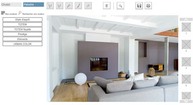 Tester vos couleurs de peinture de salon avec le décorateur virtuel Tollens