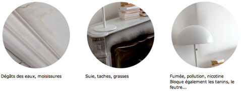 Comment peindre murs et plafond avec tache d'humidité, de moisissure, de fumée de tabac avec la peinture direct taches Coveragrip"