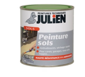 Peinture carrelage sol et carrelage poreux, finition satin. 8 couleurs, s'applique en deux couches sur sol intérieur et exterieur abrité. Très bonne résistance aux traces de pneus chauds dans garage