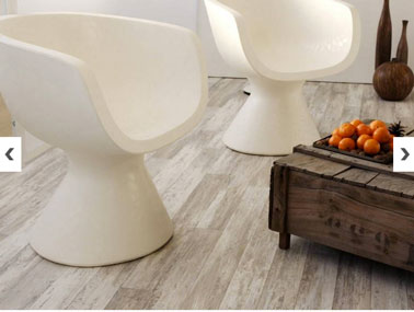 revetement-decor-parquet-blanchi-Ref-sol-vinyle-4-m-colors-lame-Harlem-Leroy-Merlin Décoration d'un salon avec sol vinyle décor parquet blanchi. Clair et lumineux il met en valeur les meubles