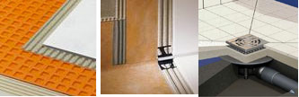 Schlüter®-DITRA 25 et Schlüter®-KERDI un système complet de composants idéalement harmonisés pour l'étanchéité de la douche à l'italienne de Schlüter système et le receveur prêt à carrelé Isotanche Pro chez Lapeyre