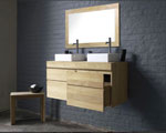 idée déco pour refaire sa salle de bain en noir et blanc : peinture, couleur salle de bain. Peinture, vasque, baignoire et meuble salle de bain design pour une ambiance noir blanc et gris