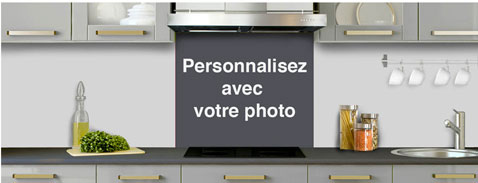 Faites personnaliser le décor de votre crédence en verre à partir d'une photo avec C-Ma credence
