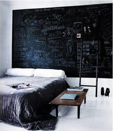 chambre noire et blanc