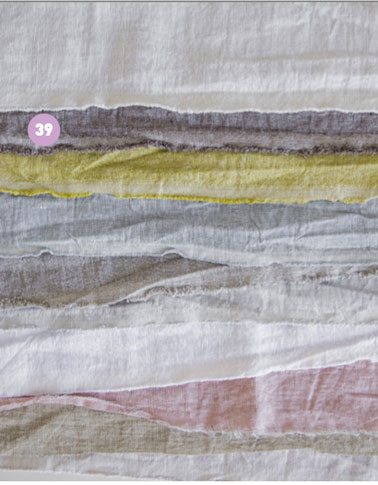 Couleur rideaux chambre.Tissu 100% lin dans des tons pastel pour confection rideaux ou ciel de lit
