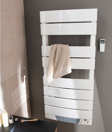 Séche-serviette électrique soufflant, puissance 600W, 1000W en soufflerie idéale pour salle de bain d'environ 5m2