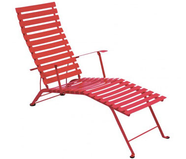 Chaise longue style bistrot en 