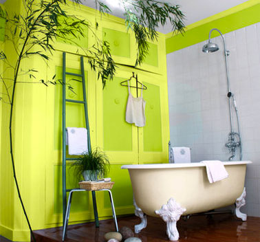 peinture salle de bain couleur Anis et Absinthe Gamme Esprit Déco de Ripolin Peinture mur salle de bain couleur Anis et Absinthe. Gamme esprit déco de Ripolin