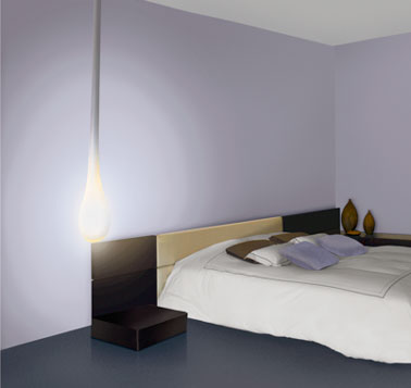Décoration chambre parme et gris pour une ambiance féminine très tendance