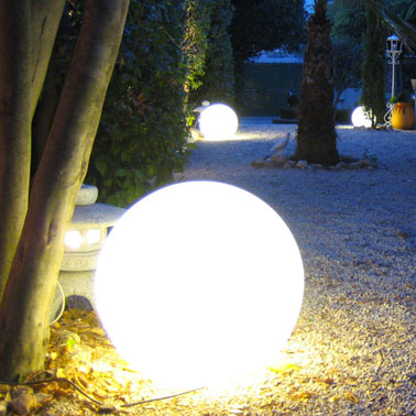 luminaire exterieur forme boule