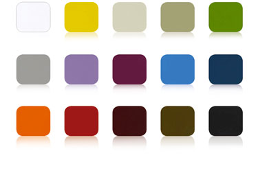 Peinture fer pour meubles de jardin et support fer extérieur. Nuancier 15 couleurs de la peinture fer Idéco de V33