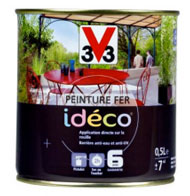 peinture fer idéco disponible en pot de 0.5l et 1 litres. nuancier 15 couleurs