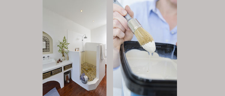 Peinture salle de bain étanche pour peindre douche et salle de bain sans carrelage HydroActiv de V33