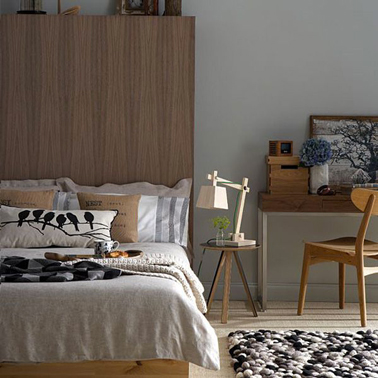 Chambre taupe et couleur lin idées déco ambiance zen Chambre design bicolore gris