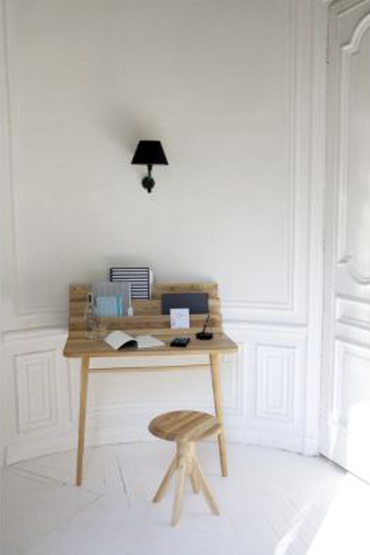 Bureau en chêne huilé Scriban pour La redoute