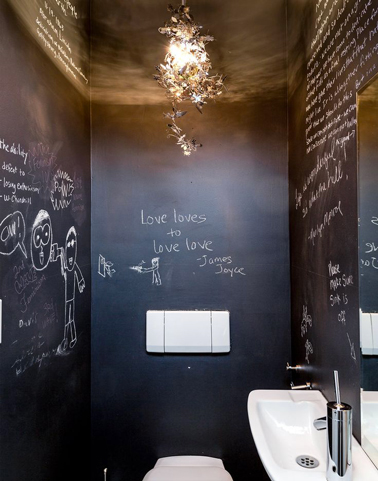 Peinture wc idées couleur pour des wc top déco Idées plafond Noir