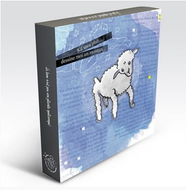 Tableau pour decoration chambre enfant "dessine-moi un mouton de la collection le petit prince chez DécoMinus