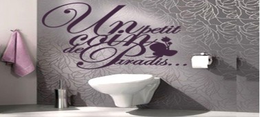 idée decoration toilettes gris