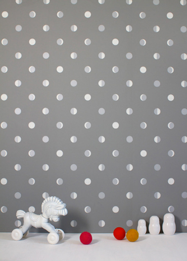 papier peint intissé motif nuage vert pour chambre enfant de la collection croissant de lune de Bartsch