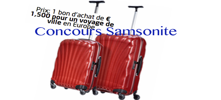jeu coucours design my Samsonite 2014