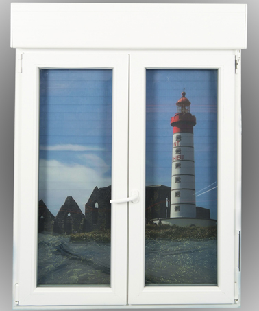 panneau decoratif pour intérieur volet roulant décor paysage