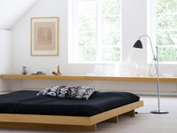 Une couleur de chambre dans des teintes naturelles pour ceux qui souhaite une harmonie de teintes douces et pastel utilisées en camaïeux 