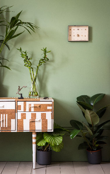 Avec ce vert tendre sur les murs du salon on fait le plein de vitalité pour recharger les batteries après une journée de boulot. La couleur Breakfast Room Green crée dans la pièce une ambiance où naturel et et fraicheur sont les deux mots clés
