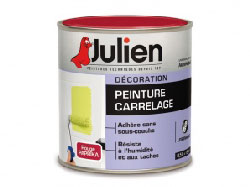 Cette peinture carrelage Julien s'applique directement après la préparation d'usage. Elle couvre tout type de carrelage et listel, dispense d'une sous-couche préalable