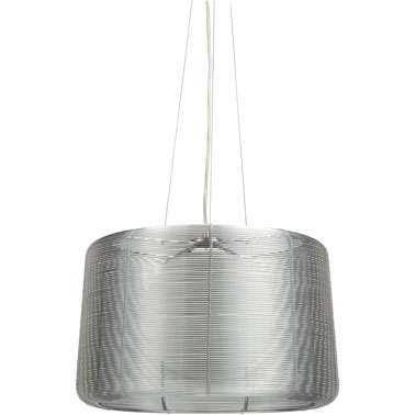 Cette lampe design à suspendre dans la chambre. En métal et verre