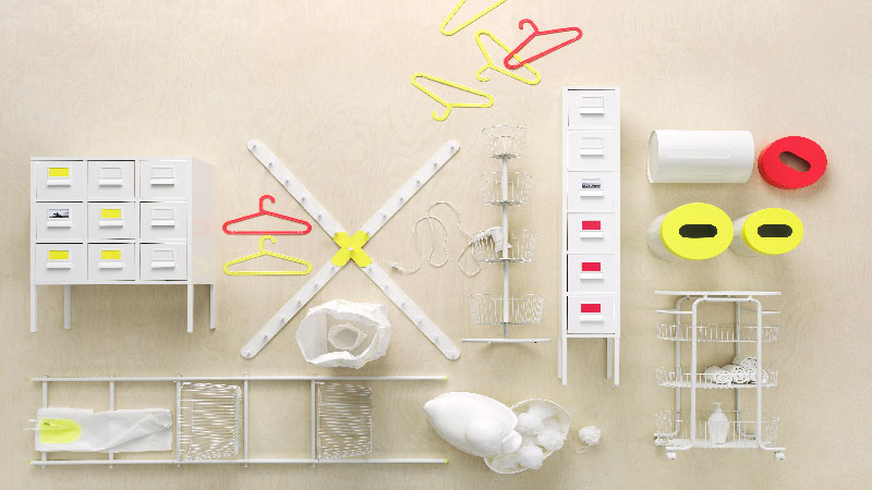 Ikea lance une nouvelle collection de meubles de rangement et d'accessoires salle de bain. Elle se nomme Sprutt et rejoint la collection Capsule