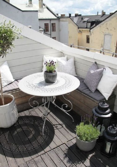 5 déco balcon petit budget grandes idées prises sur pinterest Banquette idee Chambre