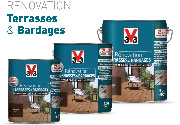 Le saturateur opaque pour bois extérieur V33 existe en 3 contenances de 0.5L à 2L pour un rendement de 10m2 environ avec 1 litre de produit.. S'applique sur bois à la verticale et claustra, volets, portails bois...