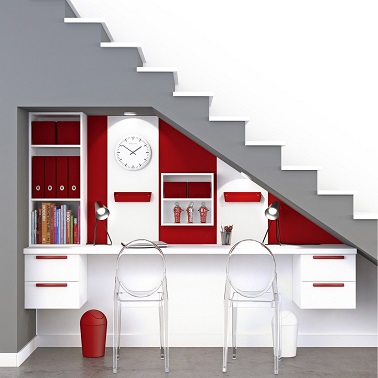 Un rangement sous escalier gain de place et déco Rangement Escalier désign