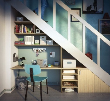 Un rangement sous escalier gain de place et déco Rangement Escalier désign