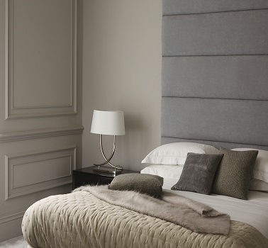 Une chambre grise peinture couleur Silver Grey Zoffany