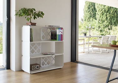 Etagères de rangement design pour le salon ou la chambre Rangements design, cette étagère s’utilise comme bibliothèque, meuble tv ou encore buffet à vaisselle. L’aspect déco moderne en fait un meuble de rangement tendance.