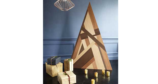 Un super sapin de Noël en bois au look moderne à réaliser en bois de marqueterie pour donner originale à la fête de Noël. Suivez les étapes pour faire ce sapin de Noël dans différentes teintes de bois avec ces photos commentées pas à pas.