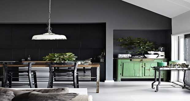 Peinture cuisine : le gris anthracite une couleur déco tendance Cuisine Couleur désign