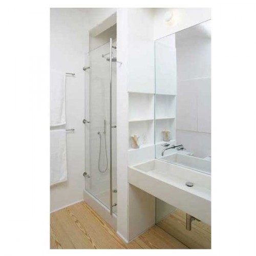 Les niches encastrée dans cloison de la douche, une astuce rangement dans une petite salle de bain