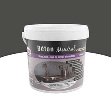 L'enduit béton minéral Résinence résistant à la chaleur et à l'immersion est parfait pour relooker la salle de bain. Se nettoie à l'eau 34,95€ le pot de 6kg 