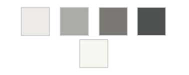 Le béton minéral Résinence est disponible en 5 coloris à choisir pour relooker la salle de bain. Crème, gris clair, gris taupe, gris ardoise et blanc à teinter. 
