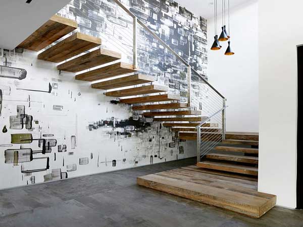 Cage d'escalier 20 idées déco pour un bel escalier Escalier désign Marche